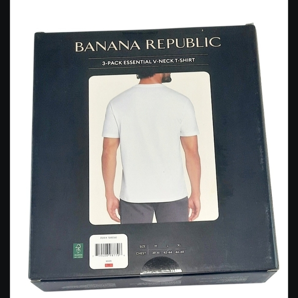 Banana Republic Other - 3 Pack Banana Republic Mens Short Sleeve V Neck Premium Wash T-Shirts Size M